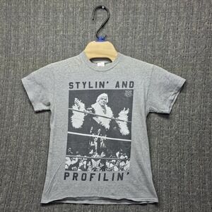 Ric Flair T-Shirt Mens Medium Grey Stylin And Profilin WWE Legends Graphic Tee